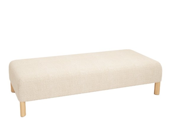 PEBBLE OTTOMAN-L-BONE